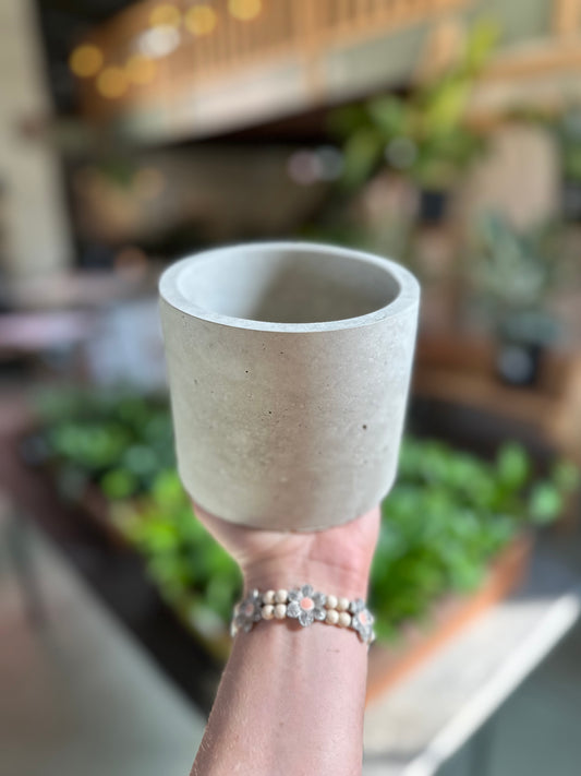 4" Cement Planter